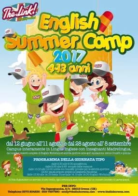 ENGLISH SUMMER CAMP 2017! — immagine originale