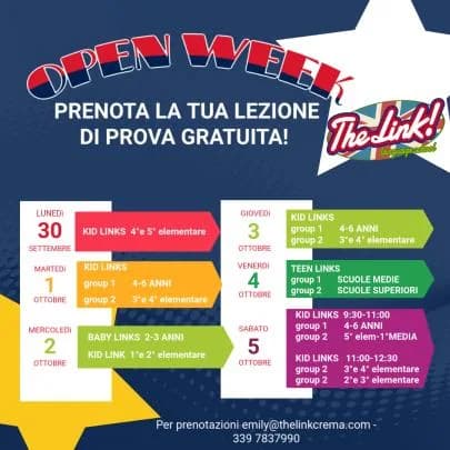 THE LINK OPEN WEEK ! — immagine originale