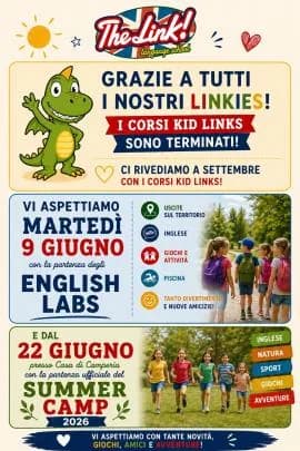 TERMINE CORSI KID LINKS E PARTENZA SUMMER ACTIVITIES — immagine originale