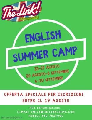 OFFERTA SUMMER CAMP ! — immagine originale