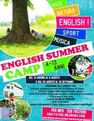 ENGLISH SUMMER CAMP 4-13 anni:iscrizioni aperte! — immagine originale